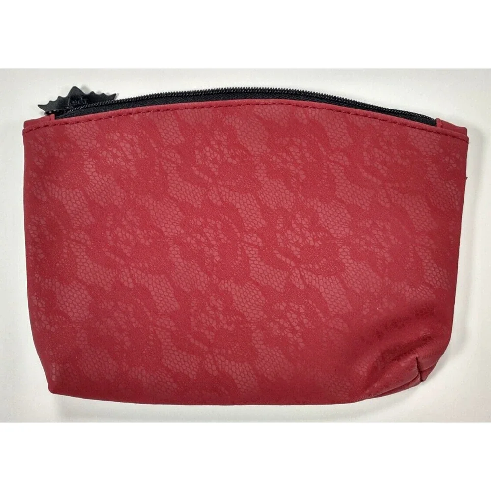 IPSY October 2017 Glam Bag Travel Sized Red With Bat Zipper (Bag Only)